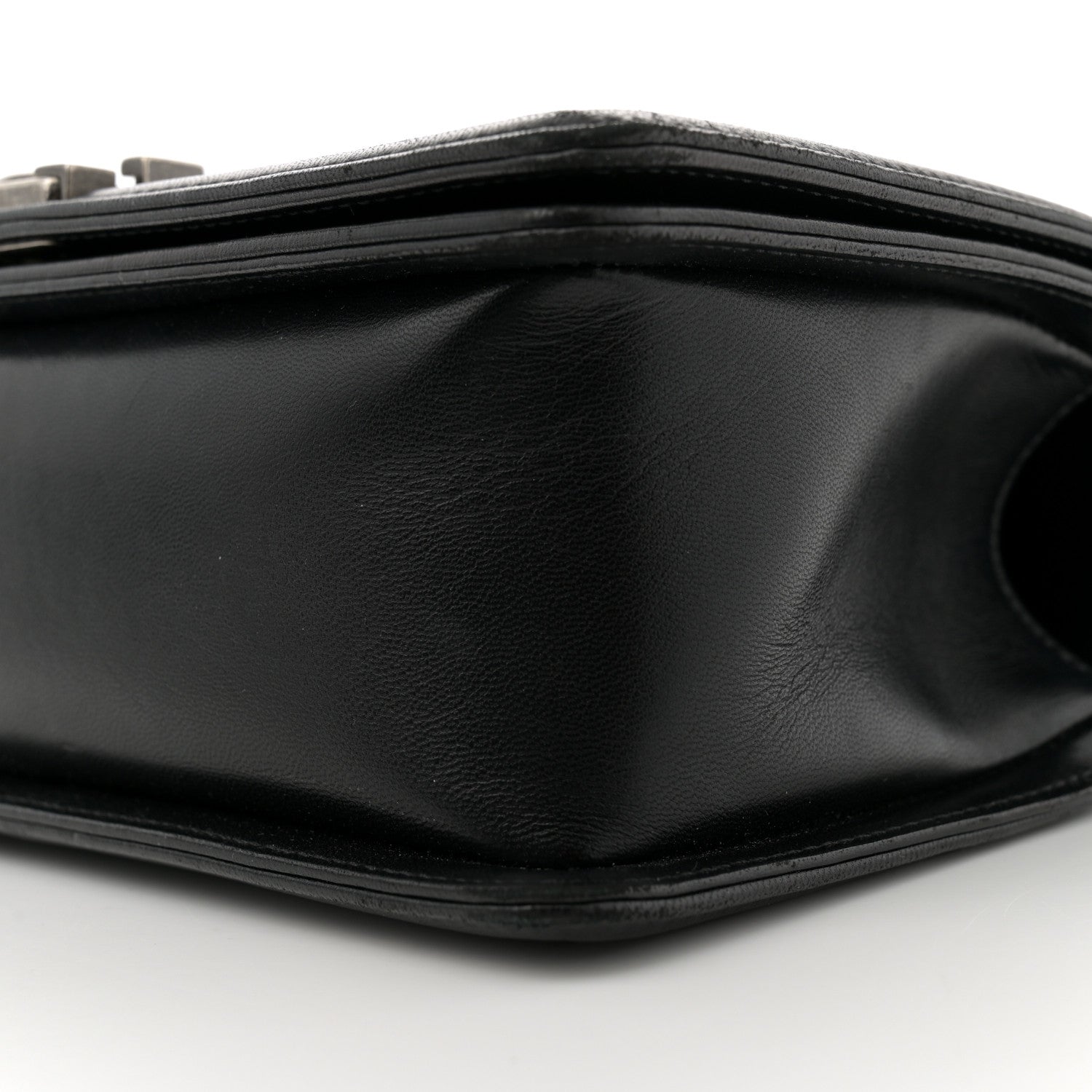 Lambskin Quilted Medium Boy Flap Black