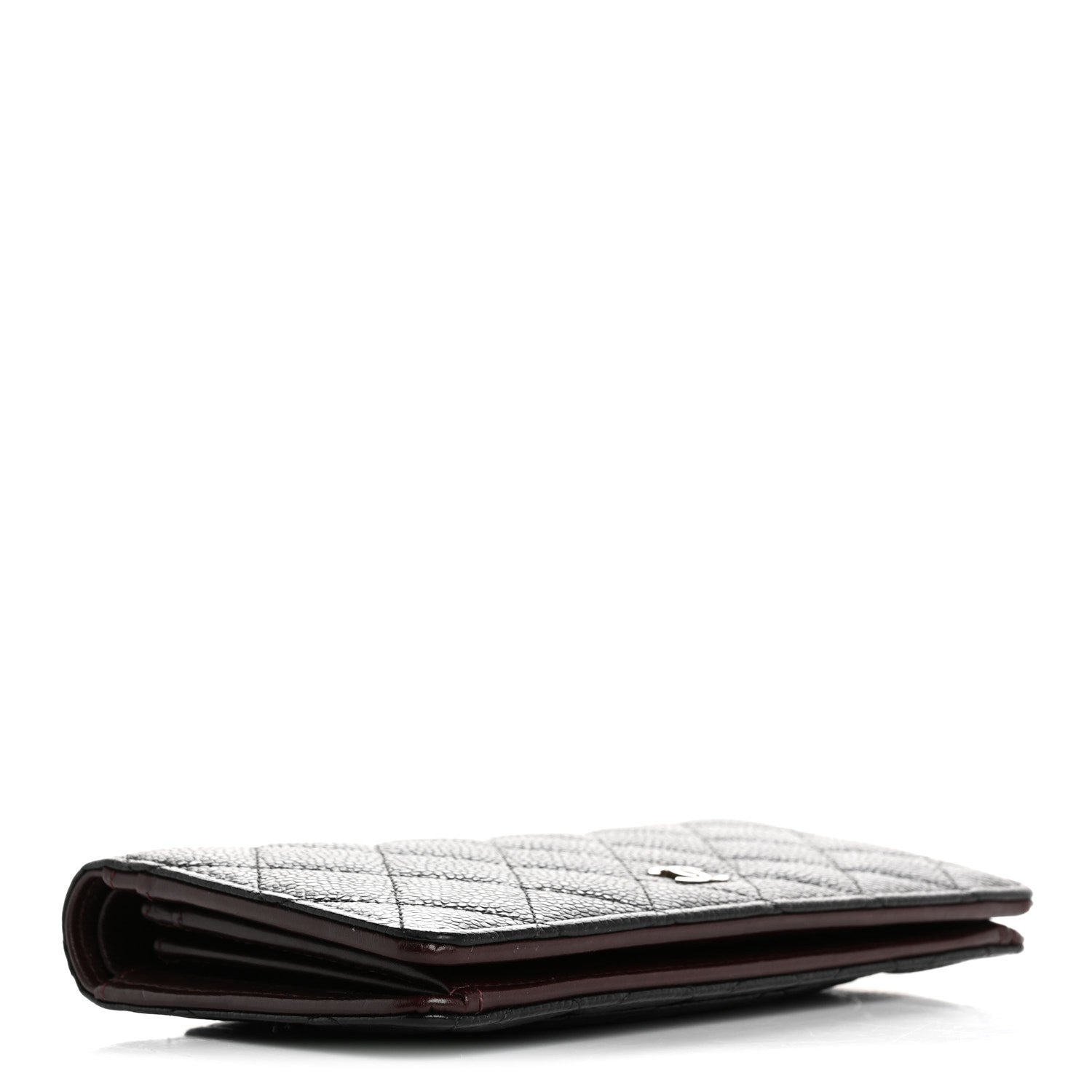 Caviar Quilted Yen Wallet Black