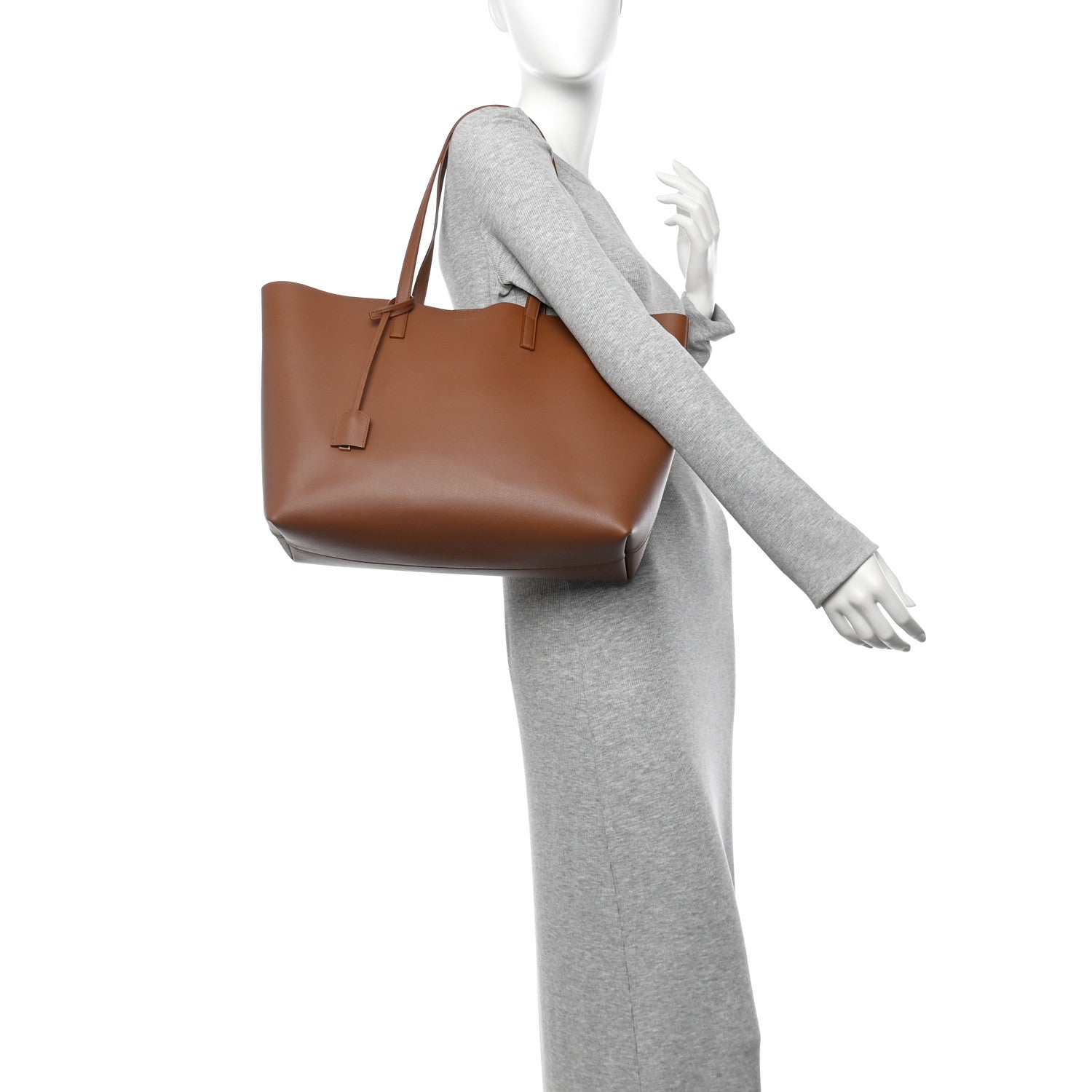 Calfskin Large Shopping Tote Brick