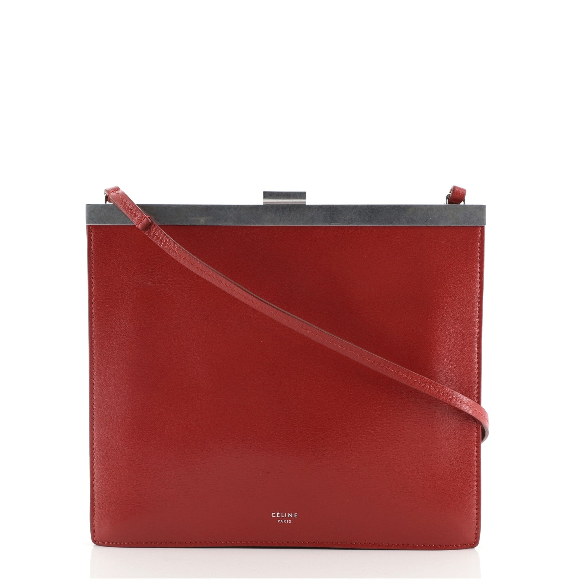 Clasp Crossbody Bag Leather Mini