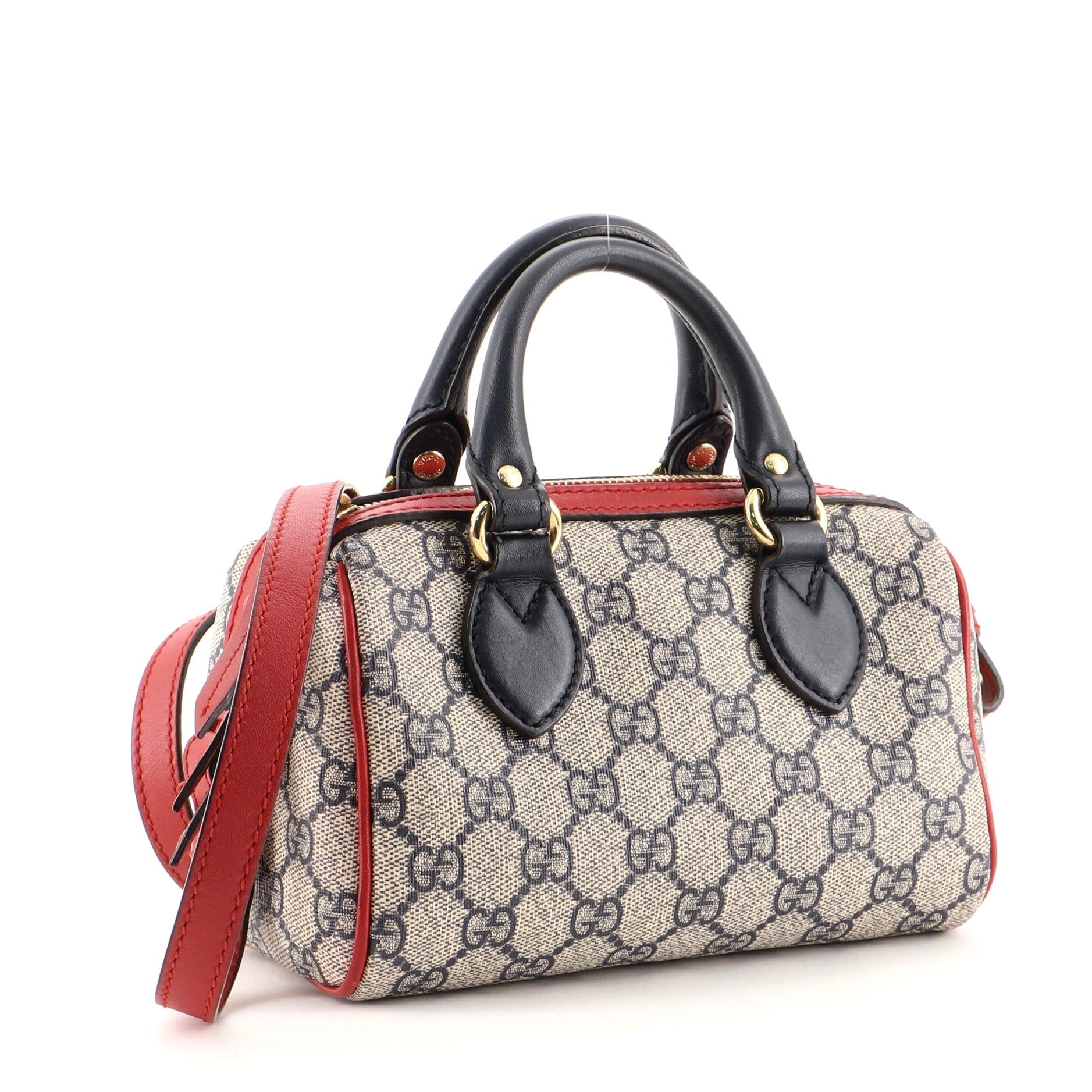 Convertible Boston Bag GG Coated Canvas Mini