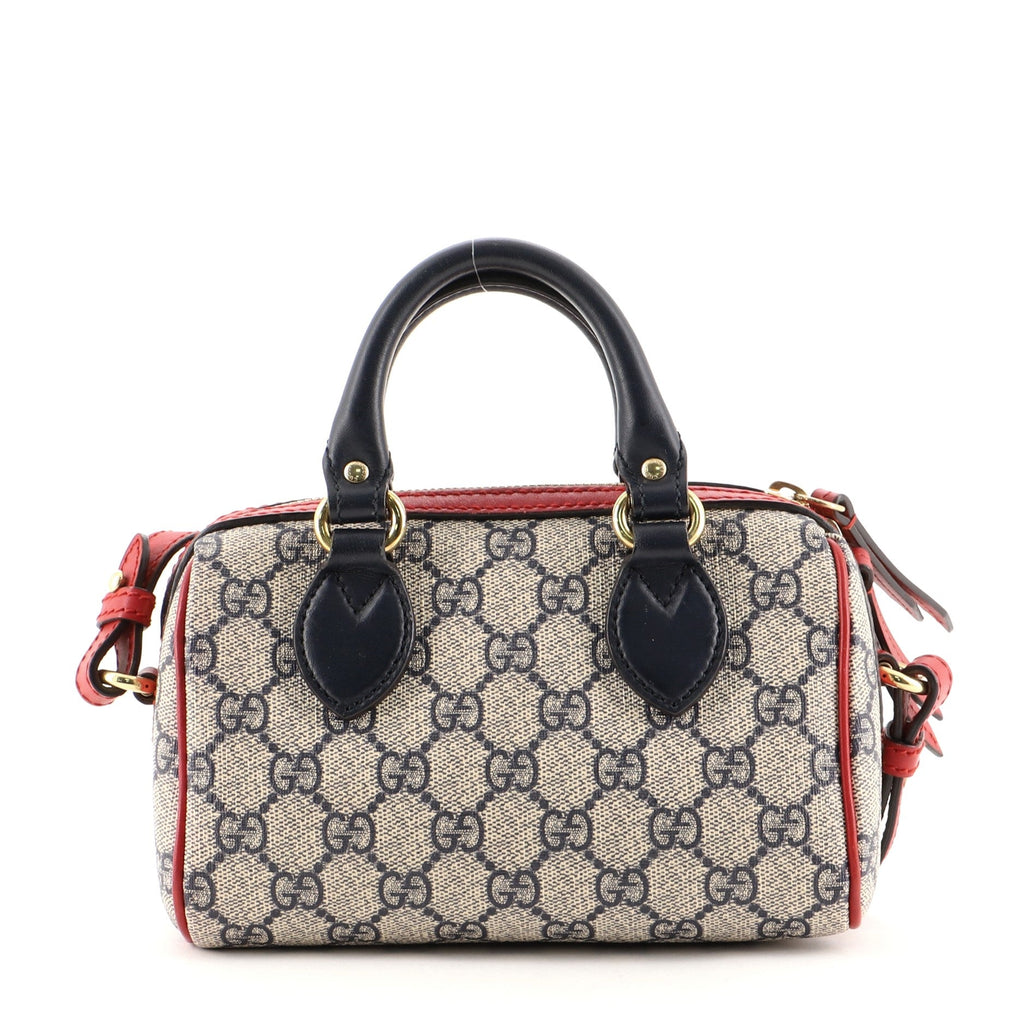 Convertible Boston Bag GG Coated Canvas Mini
