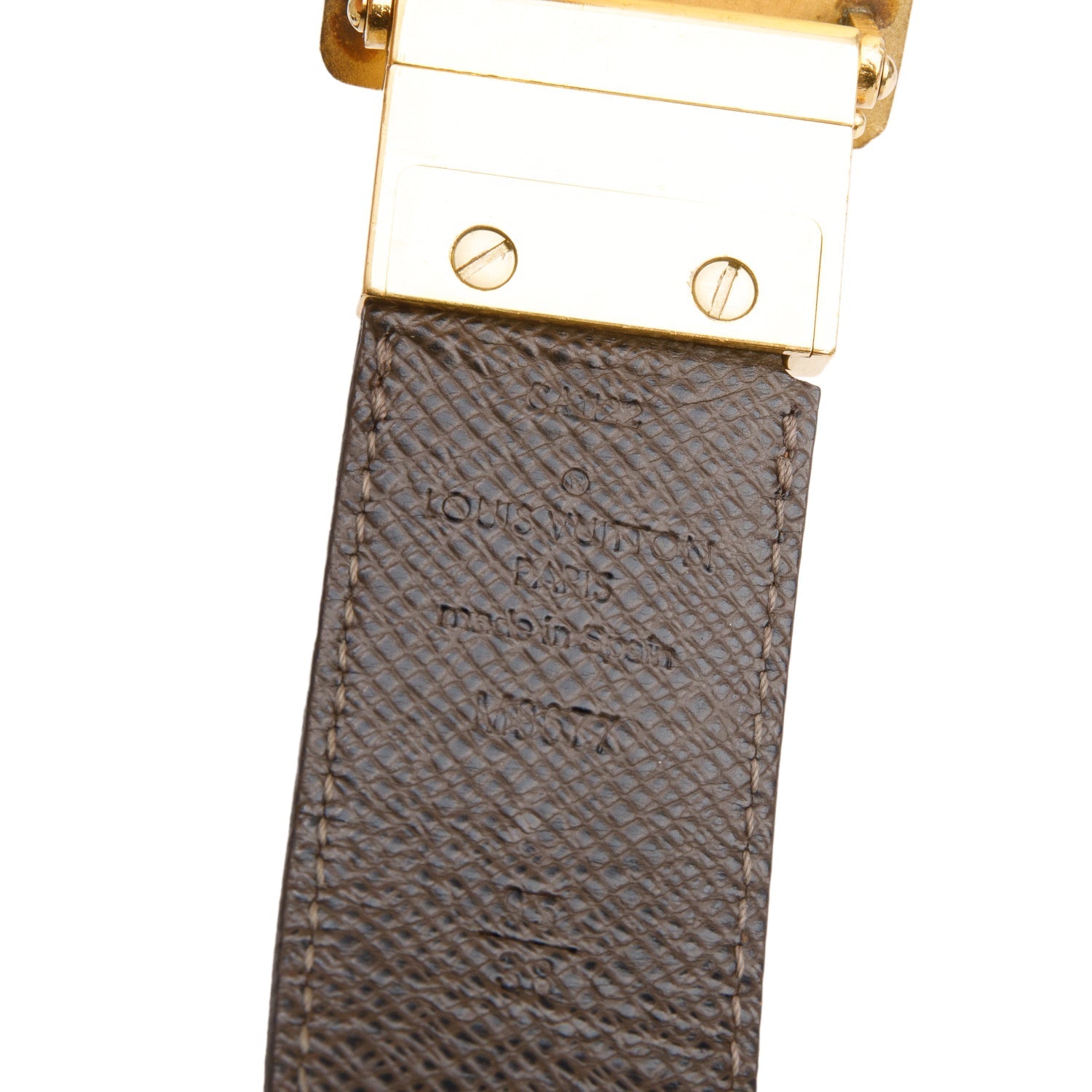 Louis Vuitton Damier Ebene LV Inventeur Reversible Belt 95 38