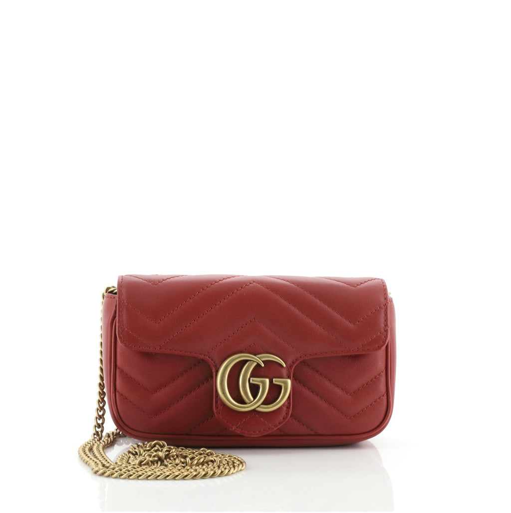 GG Marmont Flap Bag Matelasse Leather Super Mini