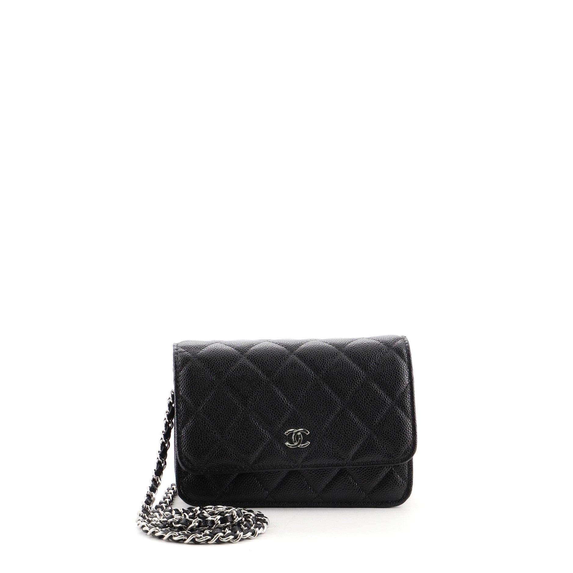 Wallet on Chain Quilted Caviar Mini