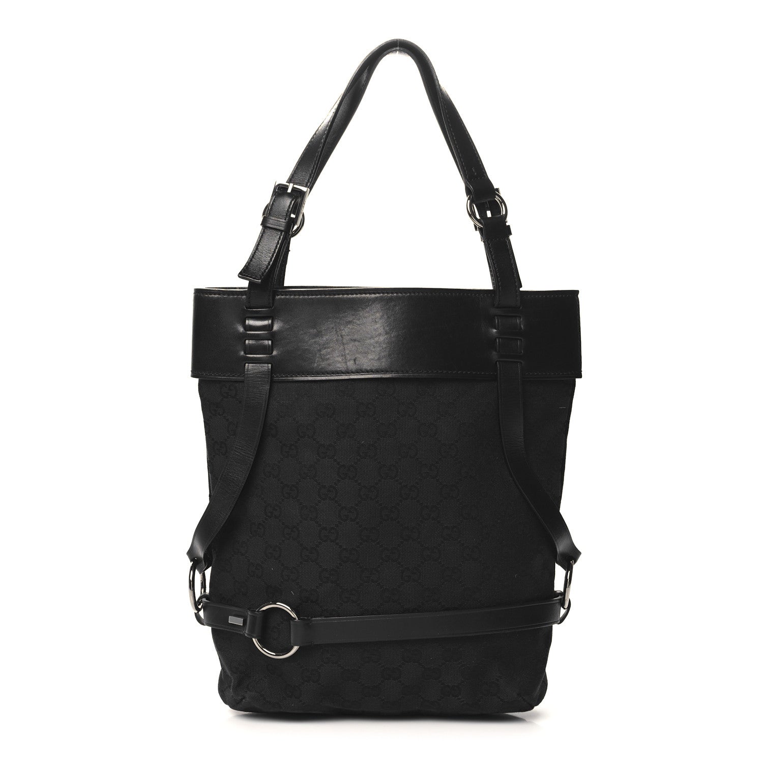 Monogram Calfskin Tote Black