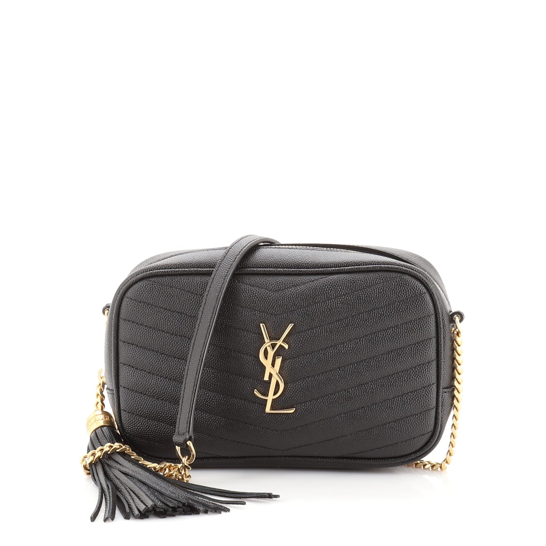 Lou Camera Bag Matelasse Chevron Leather Mini