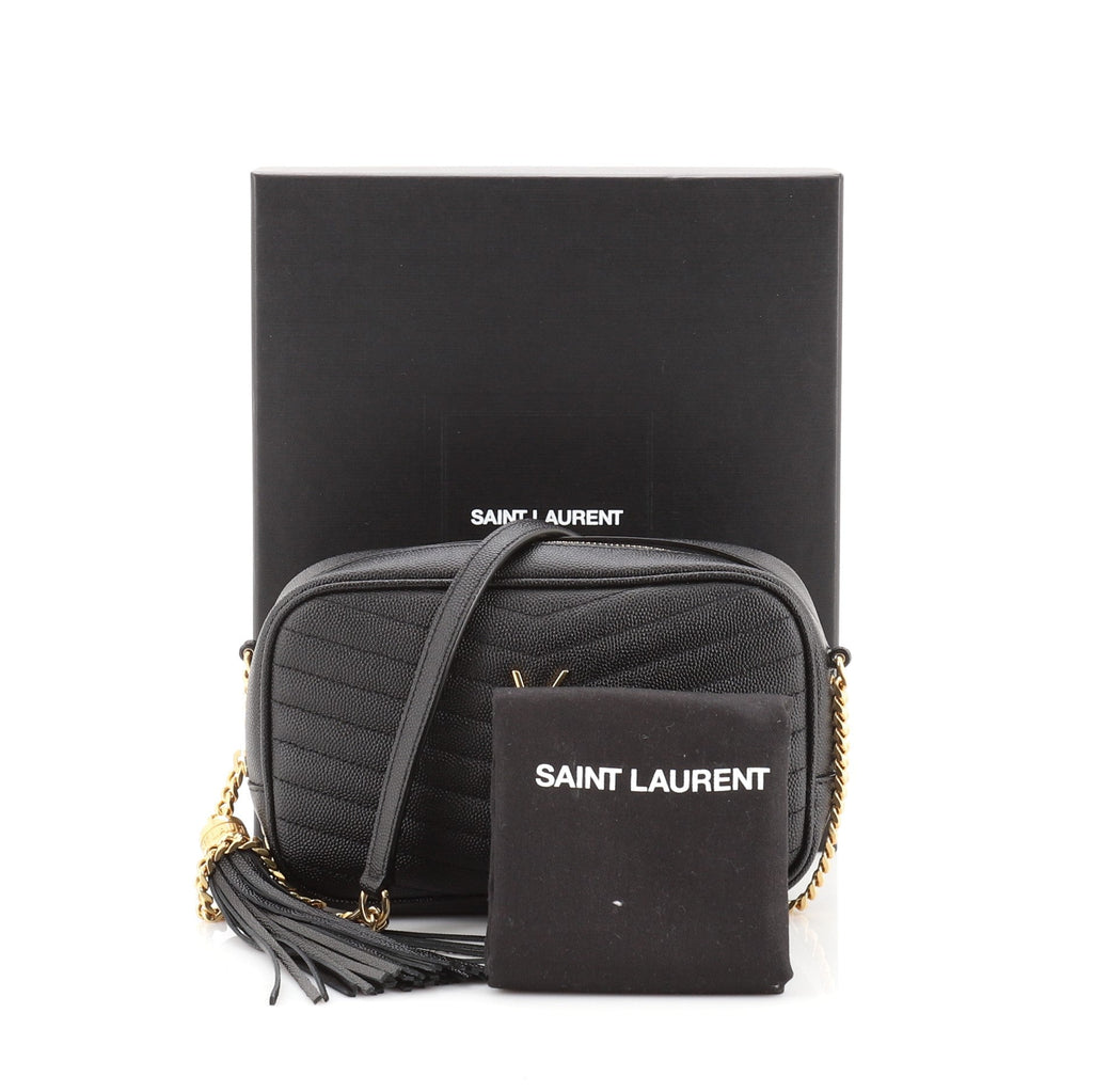 Lou Camera Bag Matelasse Chevron Leather Mini