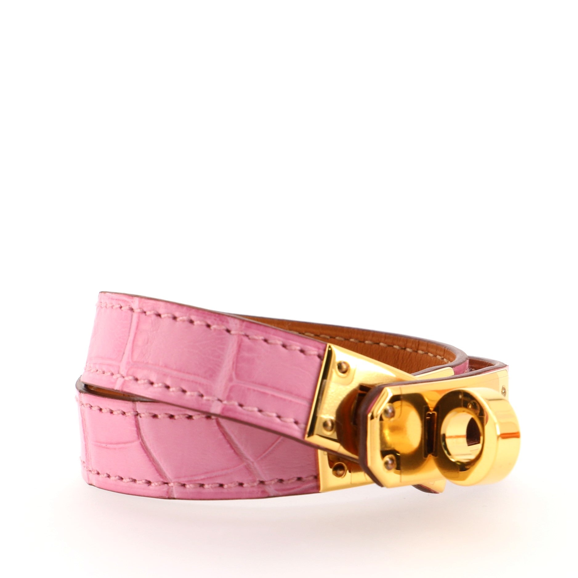 Kelly Double Tour Bracelet Matte Alligator