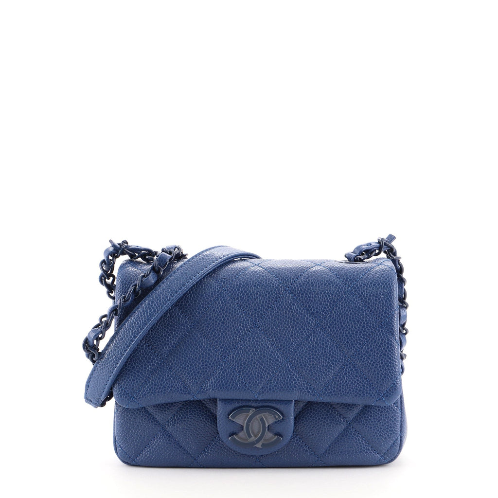Incognito Square Flap Bag Quilted Caviar Mini