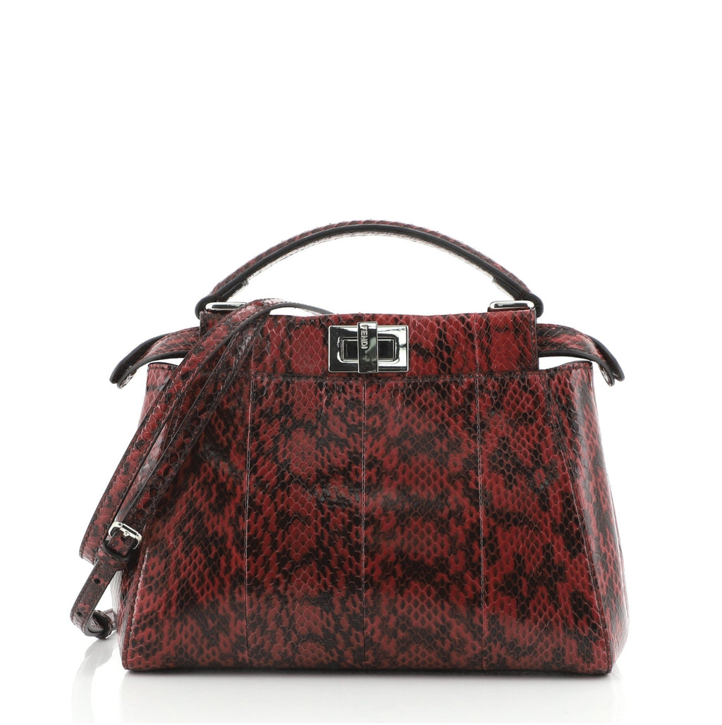 Peekaboo Bag Python Mini