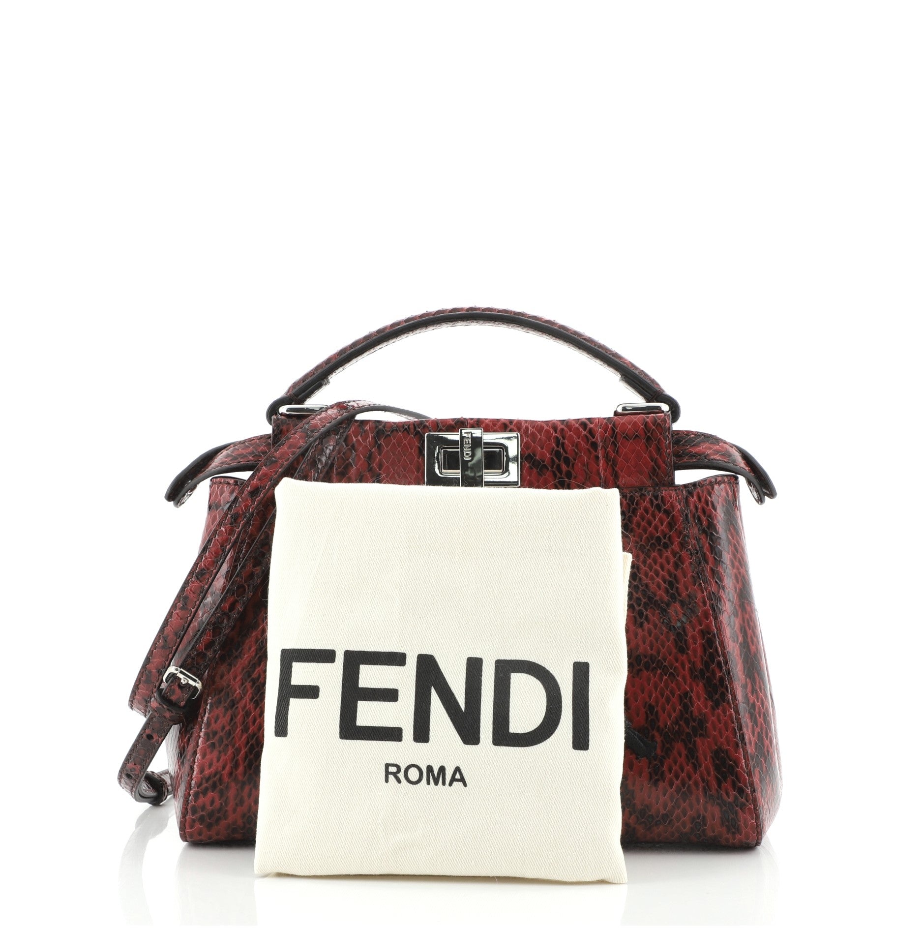 Peekaboo Bag Python Mini