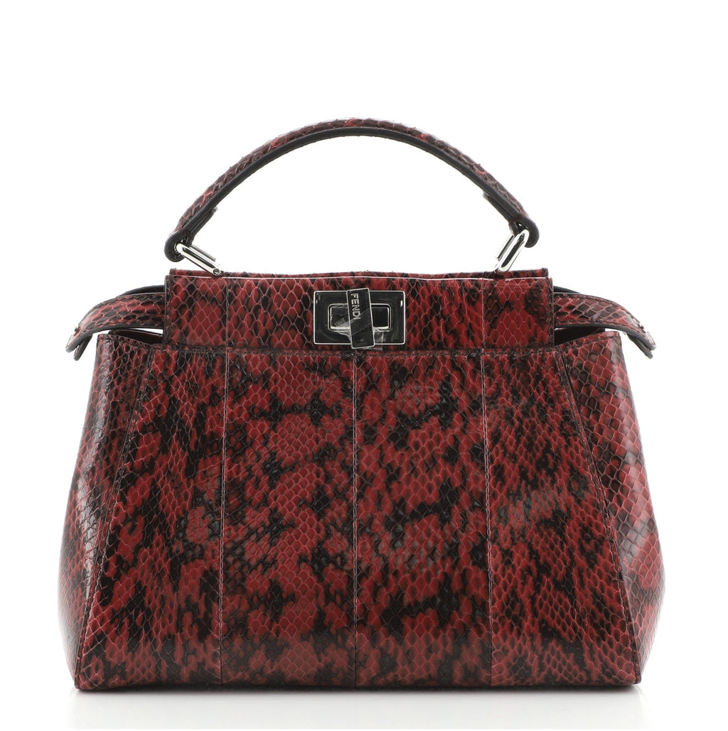 Peekaboo Bag Python Mini