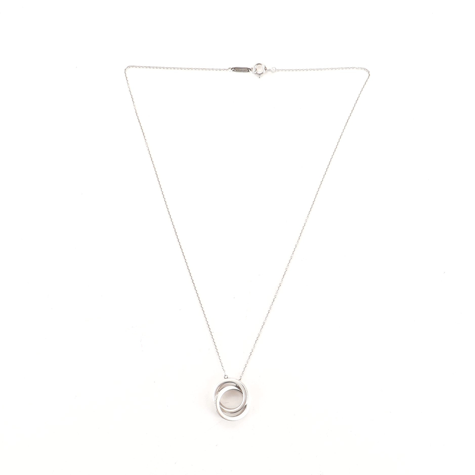 1837 Interlocking Circles Pendant Necklace Sterling Silver Small