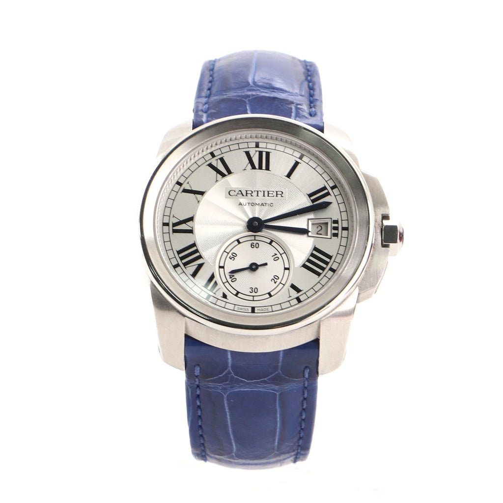 Calibre de Cartier Automatic Watch Stainless Steel and Alligator 38