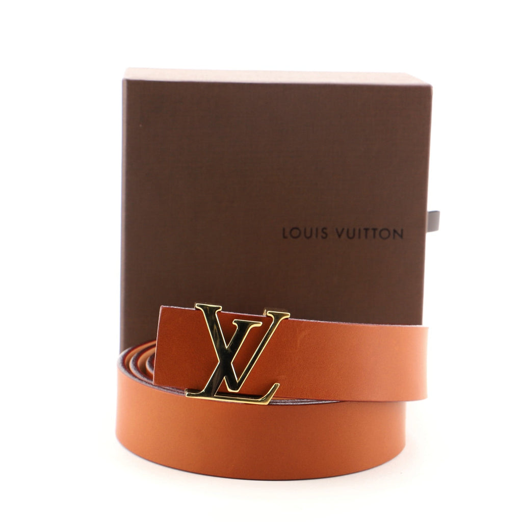 LV Initiales Belt Leather Thin 90