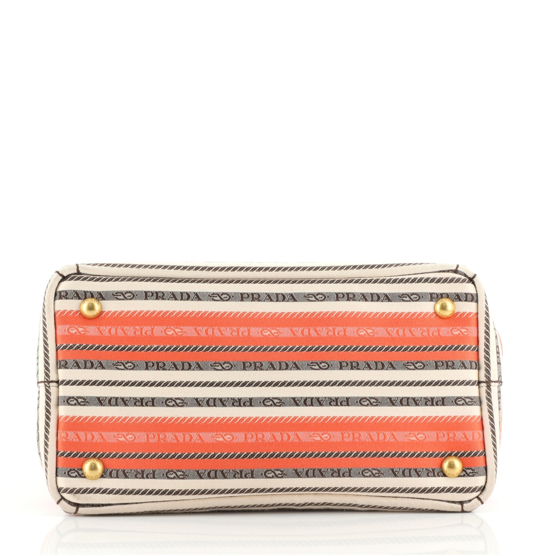 Canapa Convertible Tote Striped Canvas Mini