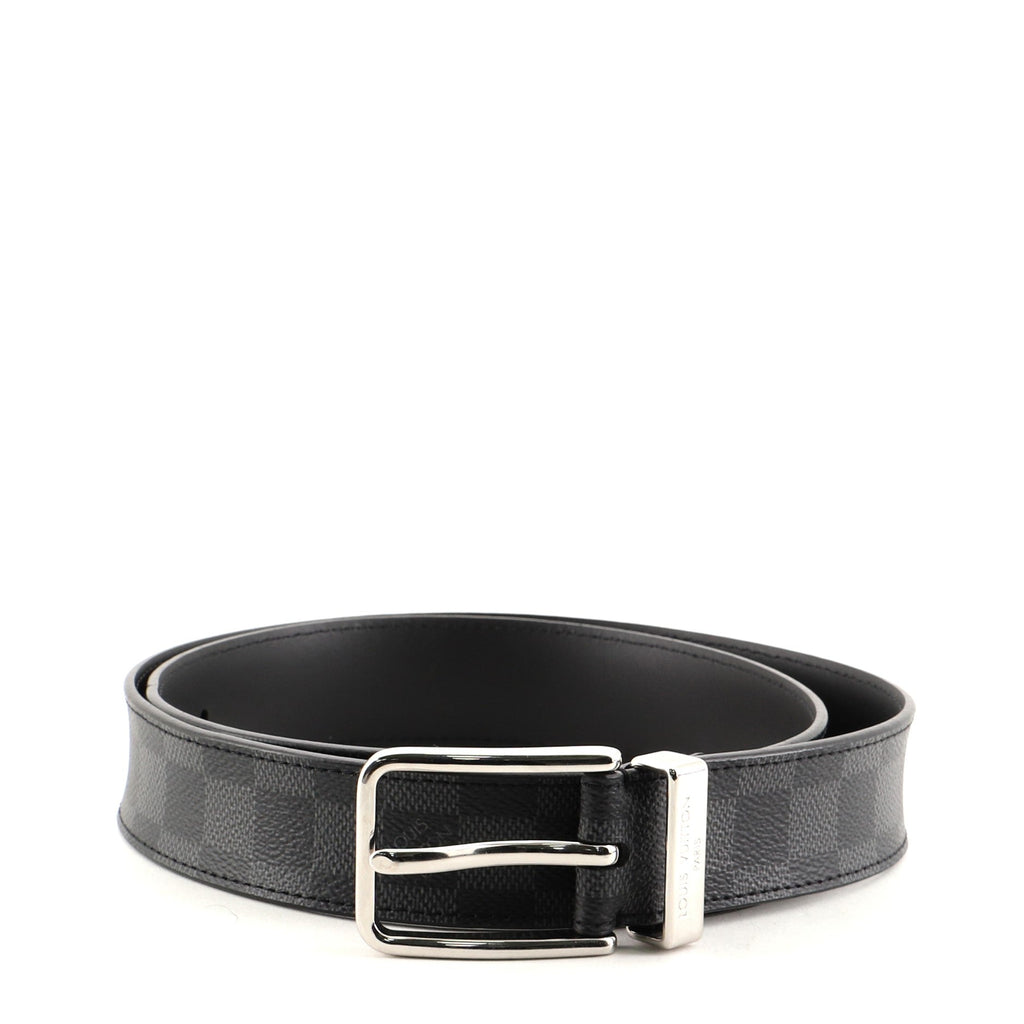 Pont Neuf Belt Damier Graphite Medium 95