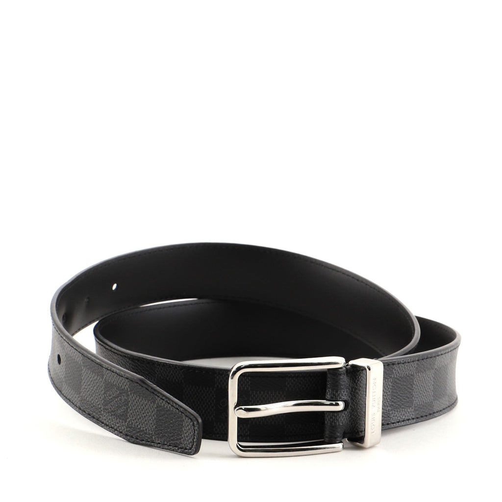 Pont Neuf Belt Damier Graphite Medium 95