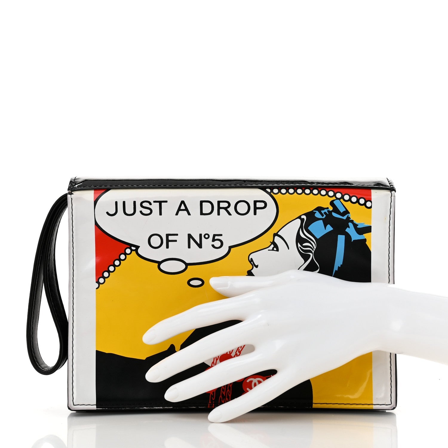 Patent Just a Drop of N°5 Comic Coco Clutch