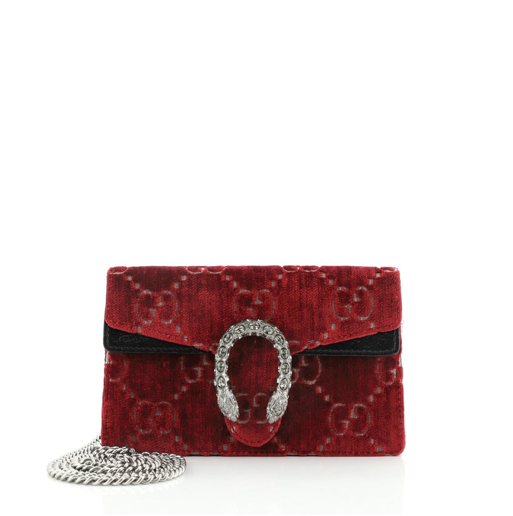 Dionysus Bag GG Velvet Super Mini