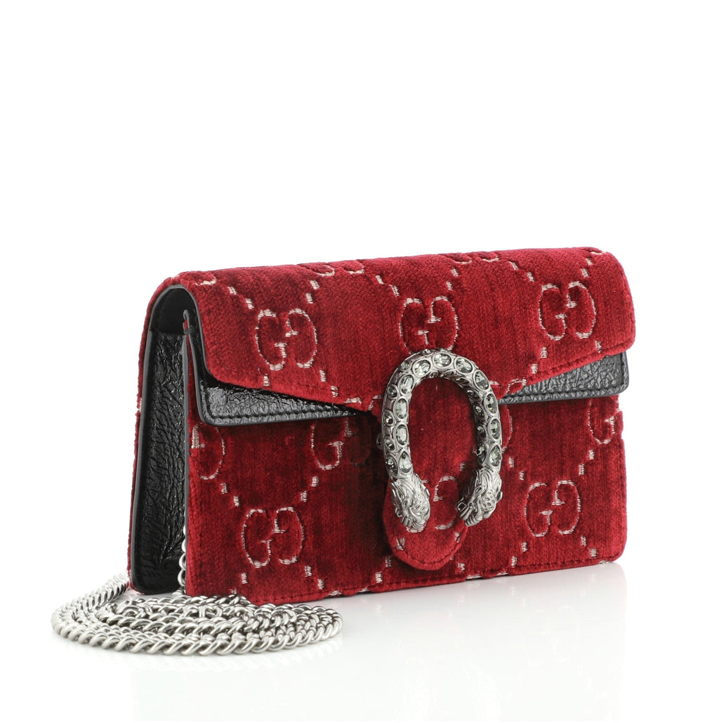 Dionysus Bag GG Velvet Super Mini