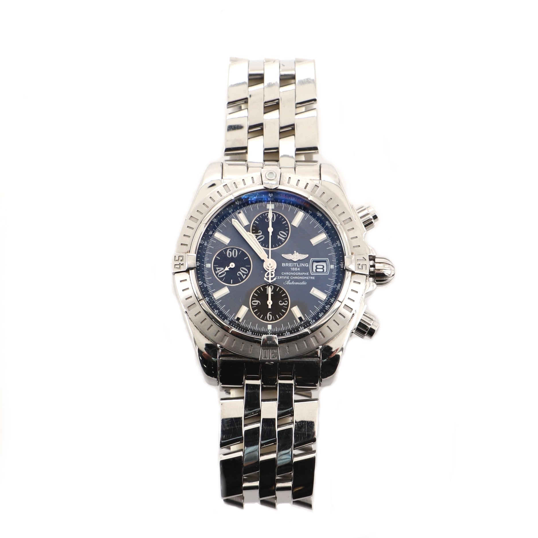 Chronomat Evolution Chronometer Chronograph Automatic Watch Stainless Steel 44