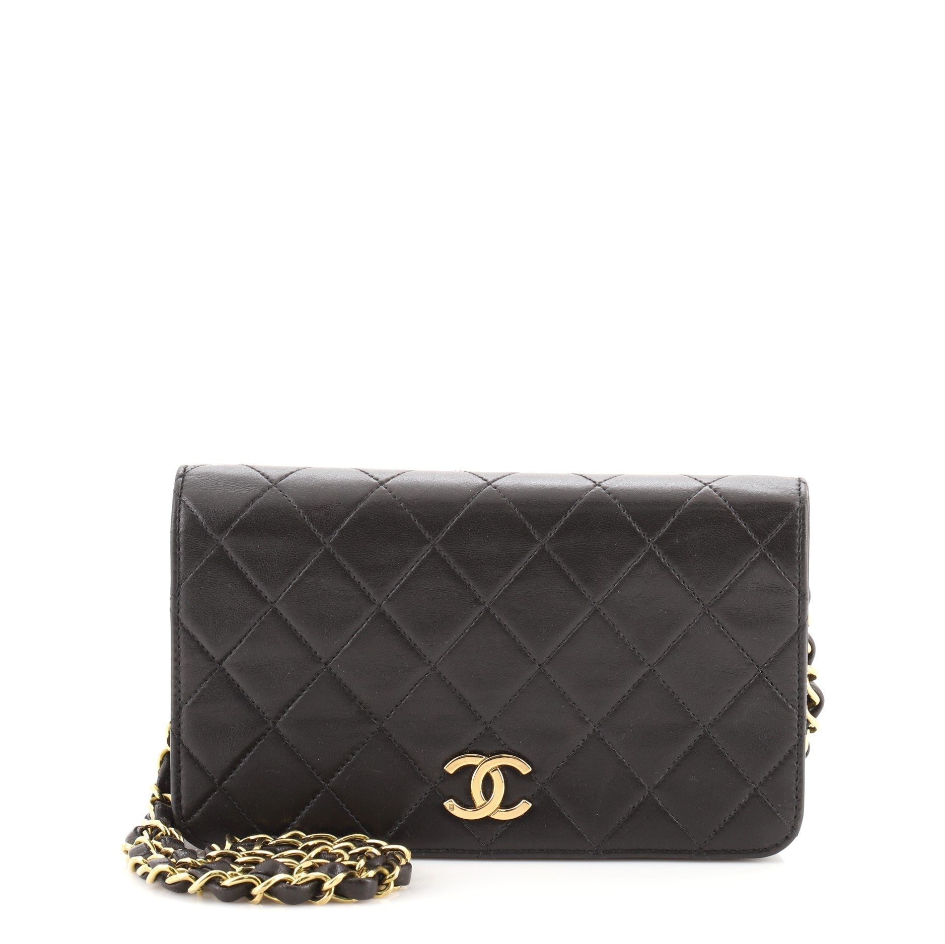 Vintage Full Flap Bag Quilted Lambskin Mini