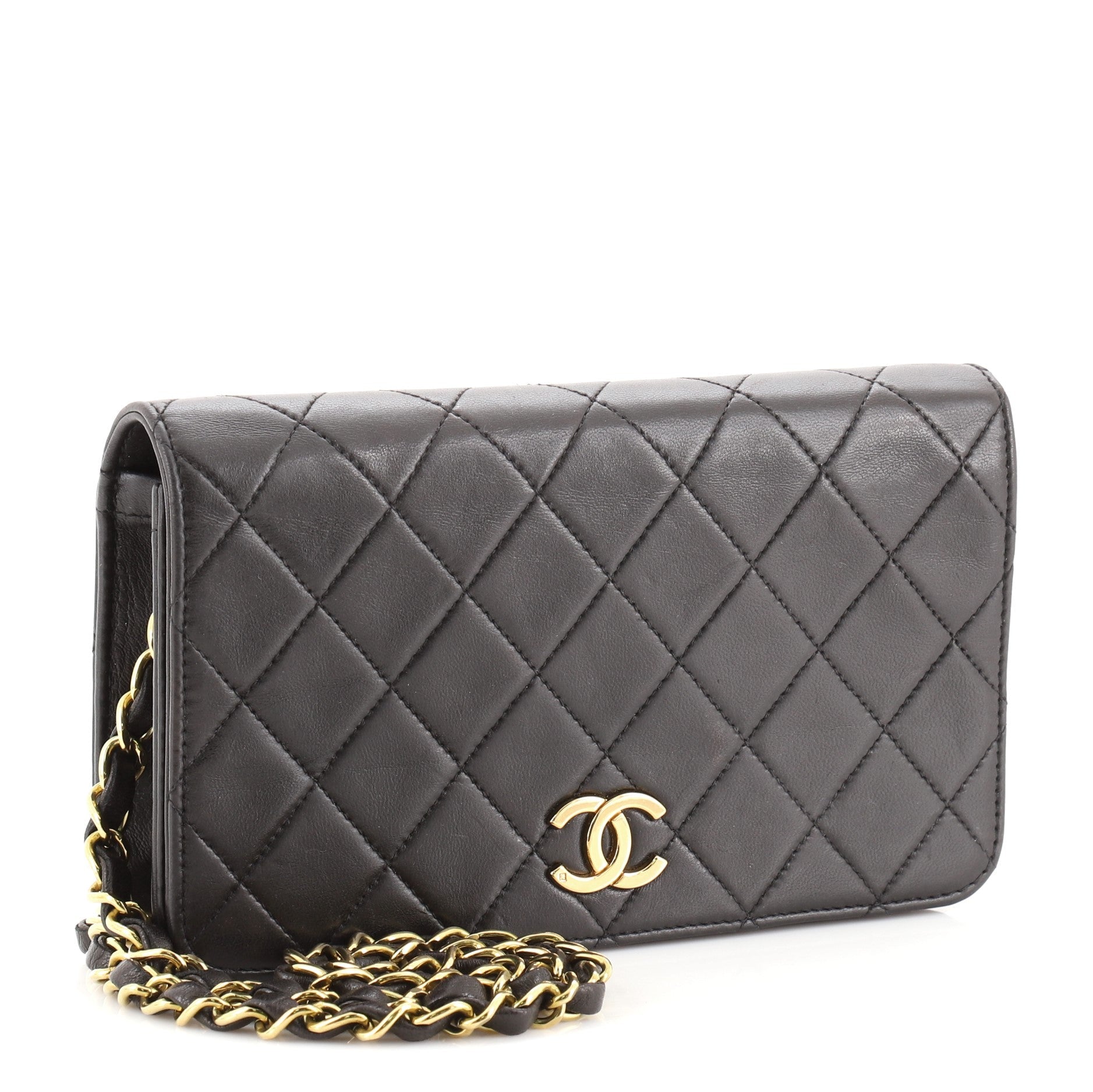 Vintage Full Flap Bag Quilted Lambskin Mini