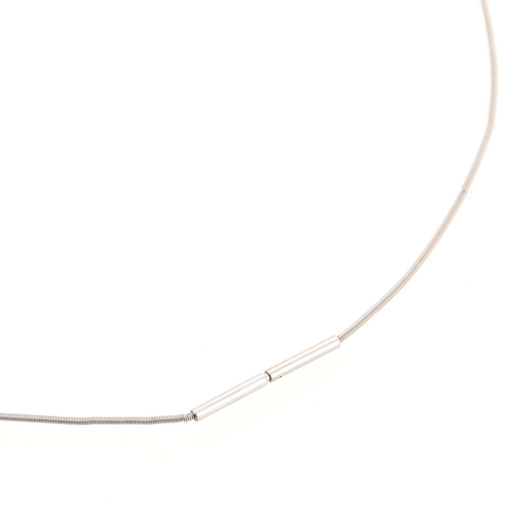 Pop H Cube Pendant Necklace Metal with Enamel