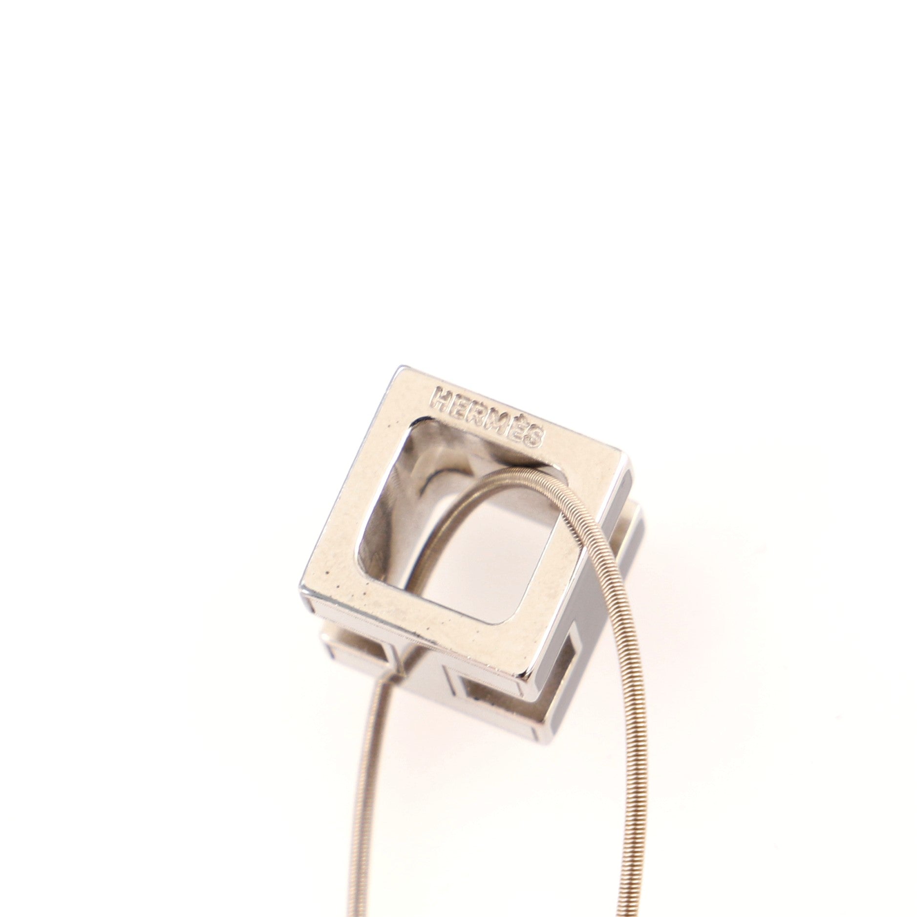 Pop H Cube Pendant Necklace Metal with Enamel