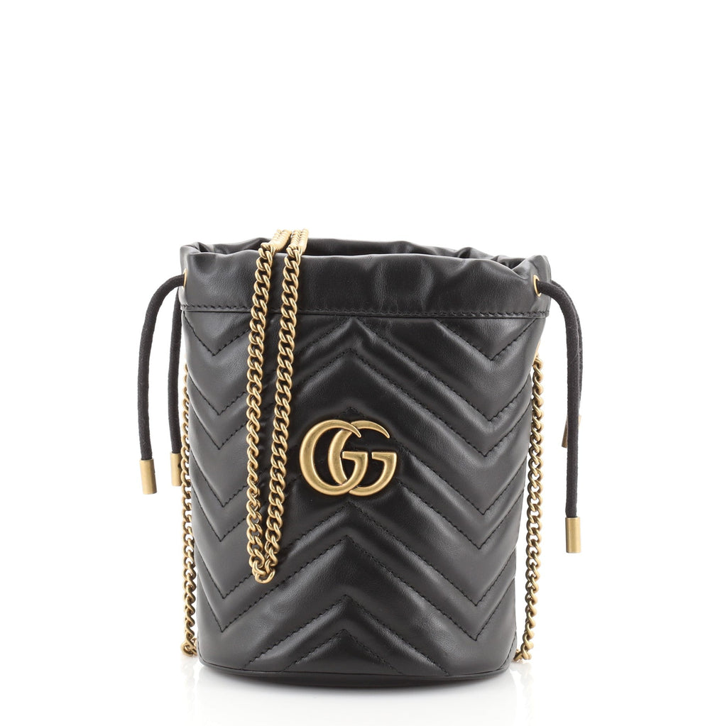 GG Marmont Bucket Bag Matelasse Leather Mini