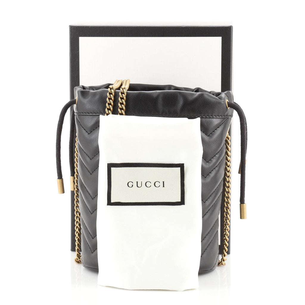 GG Marmont Bucket Bag Matelasse Leather Mini