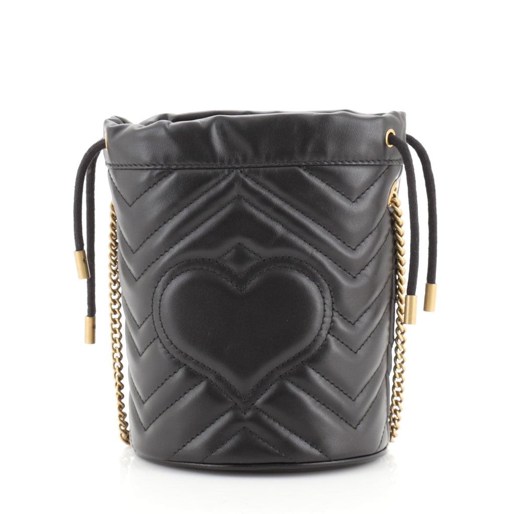 GG Marmont Bucket Bag Matelasse Leather Mini
