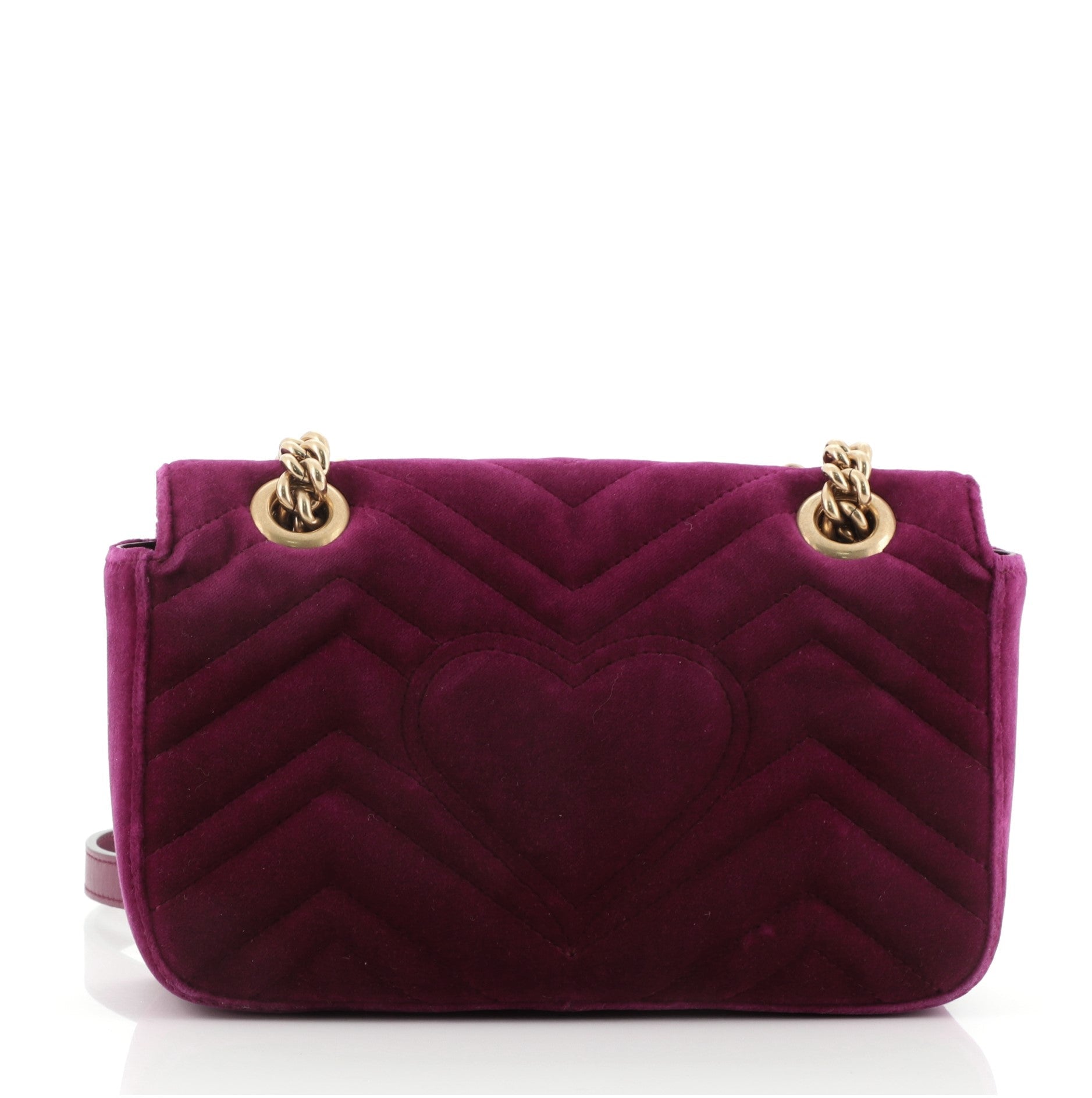 GG Marmont Flap Bag Matelasse Velvet Mini
