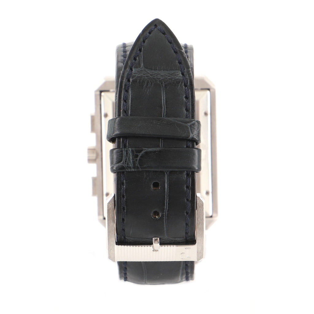 Protocole Chronograph Quartz Watch White Gold and Alligator 32