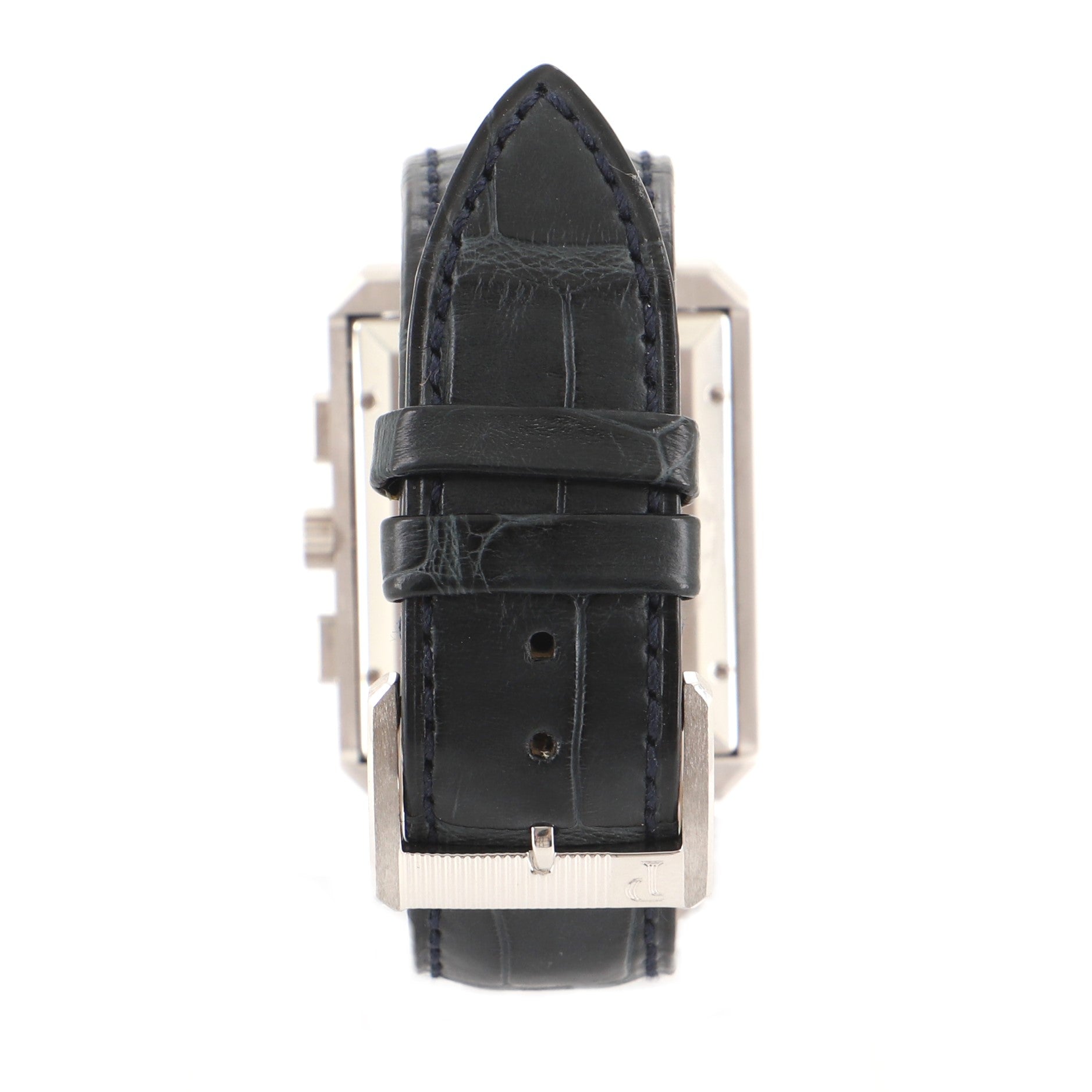 Protocole Chronograph Quartz Watch White Gold and Alligator 32