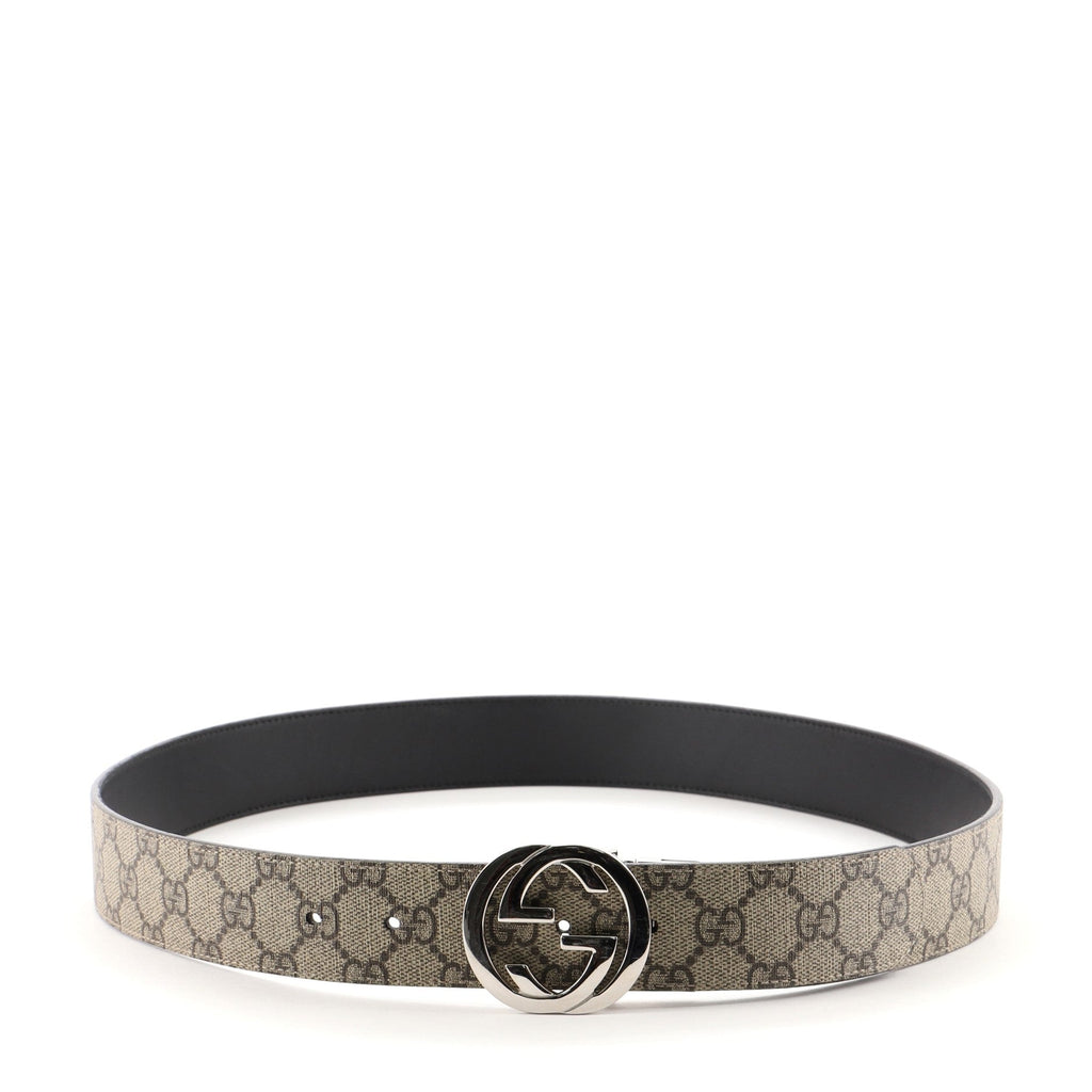 Interlocking G Belt GG Coated Canvas Wide 95