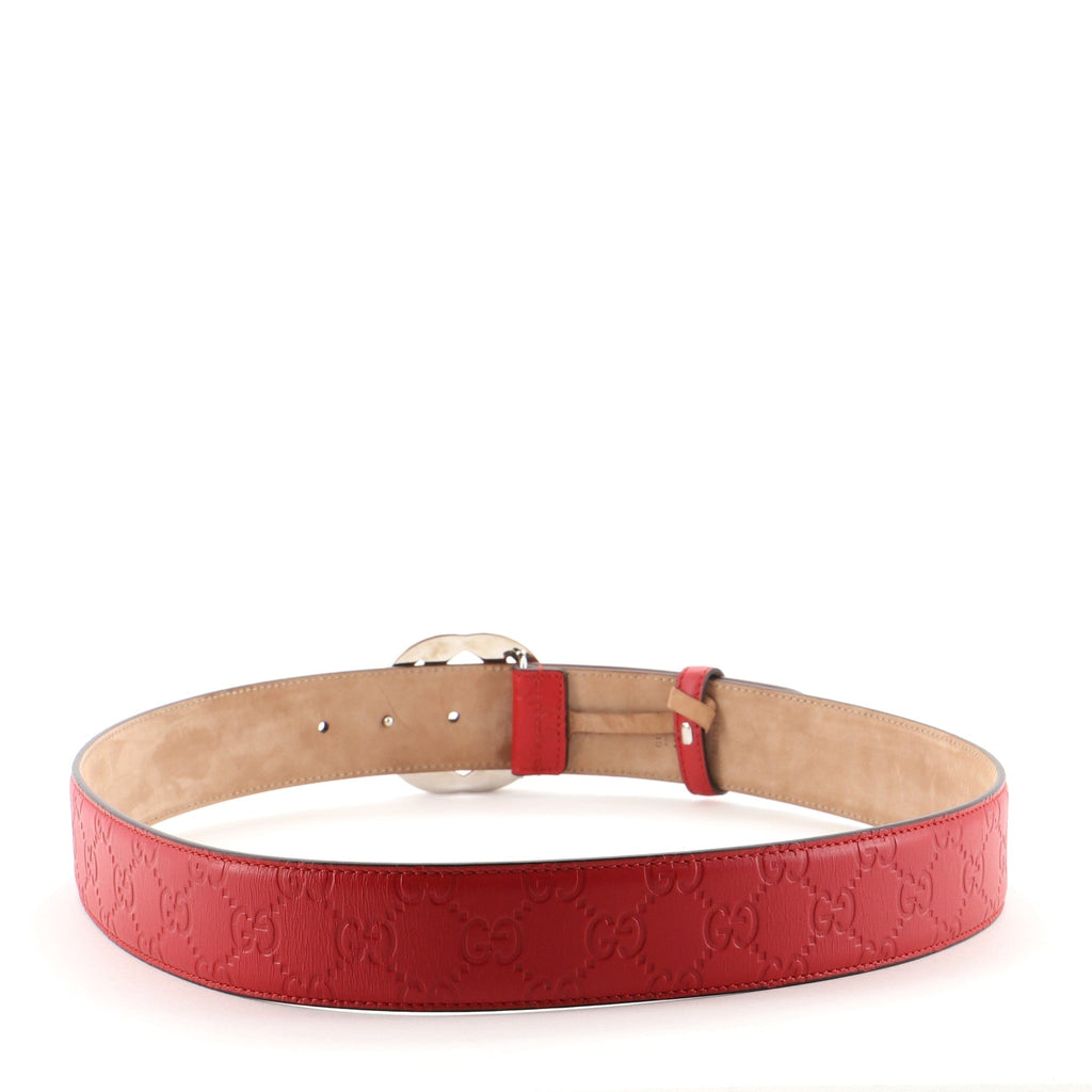 Interlocking G Belt Guccissima Leather Wide 95