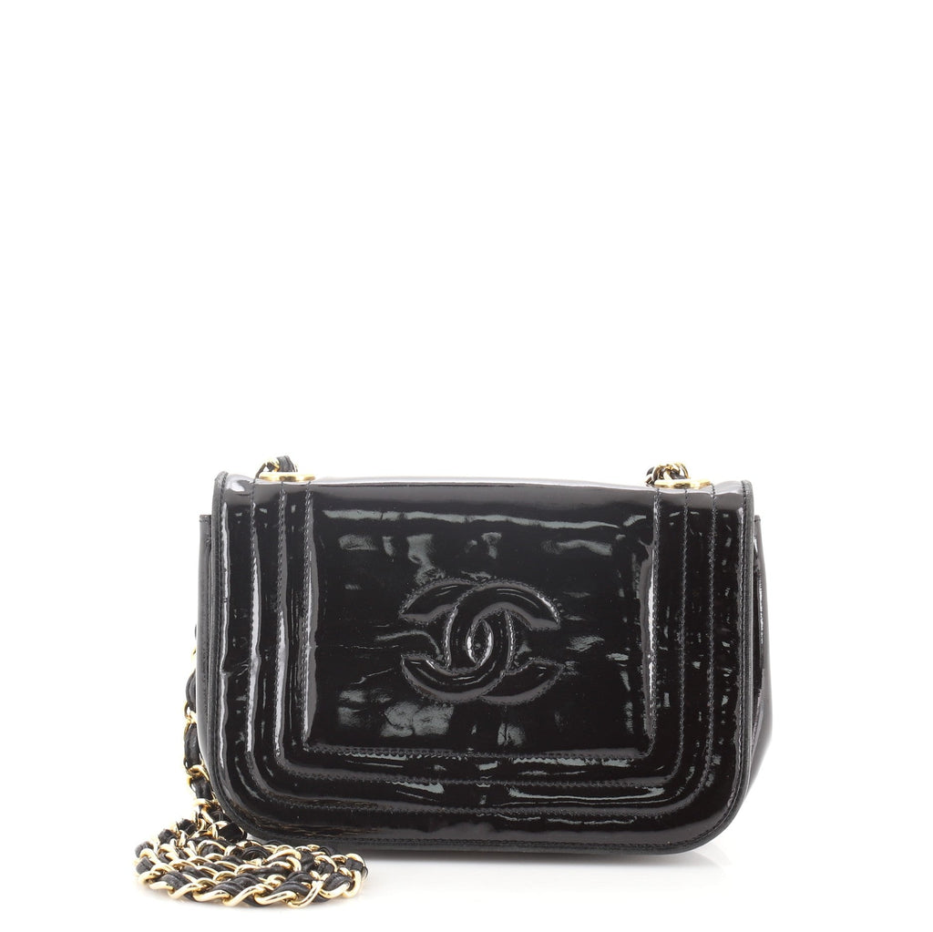 Vintage CC Stitch Flap Bag Patent Mini