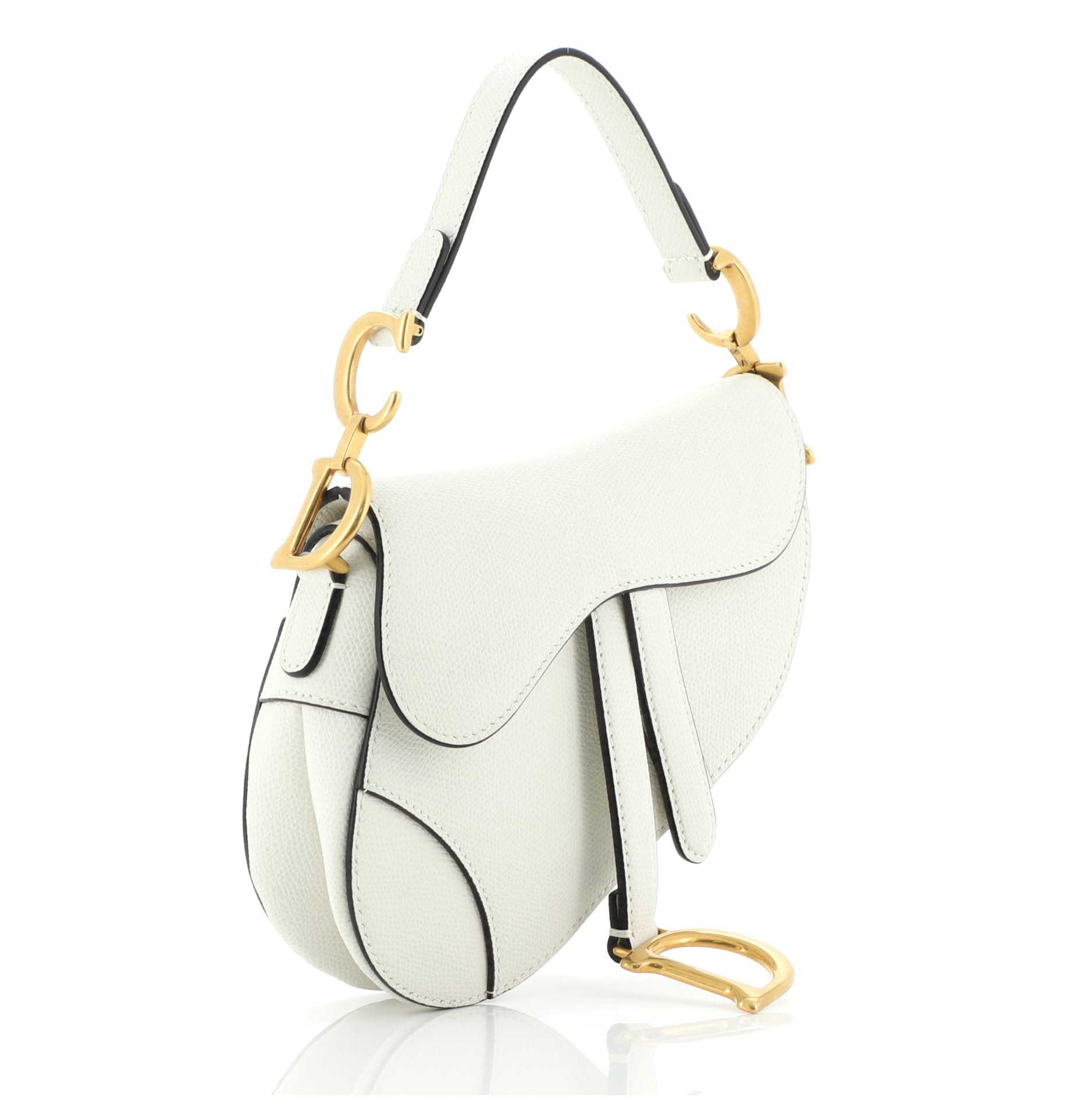Saddle Handbag Leather Mini