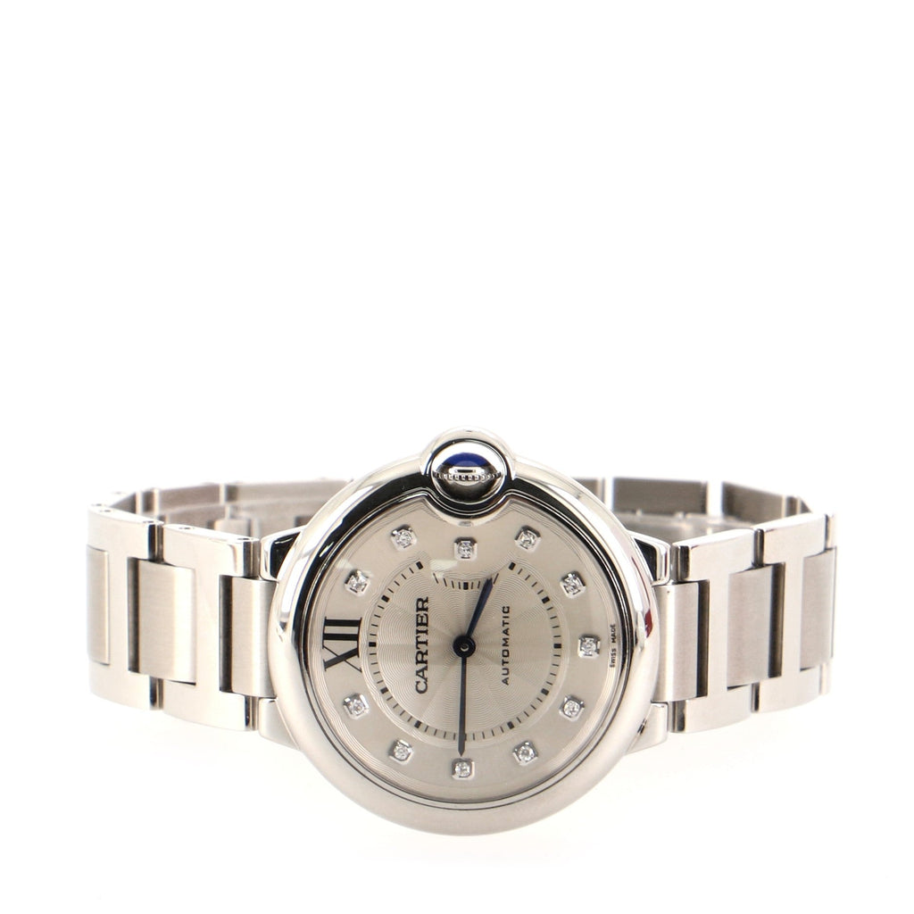 Ballon Bleu de Cartier Automatic Watch Stainless Steel with Diamond Markers 36