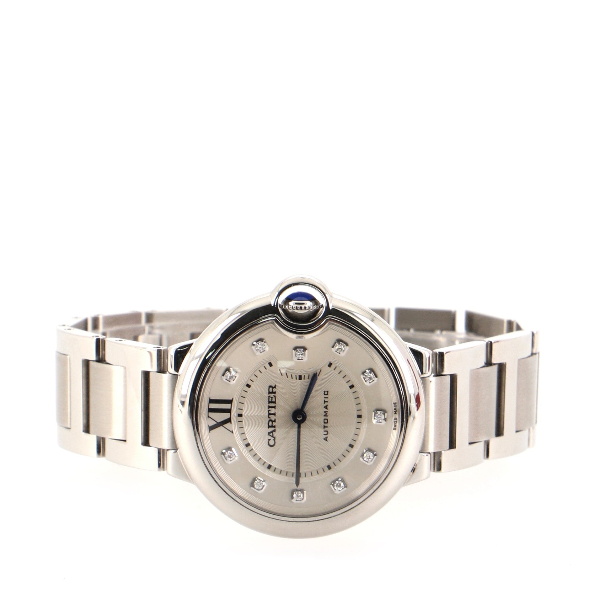 Ballon Bleu de Cartier Automatic Watch Stainless Steel with Diamond Markers 36