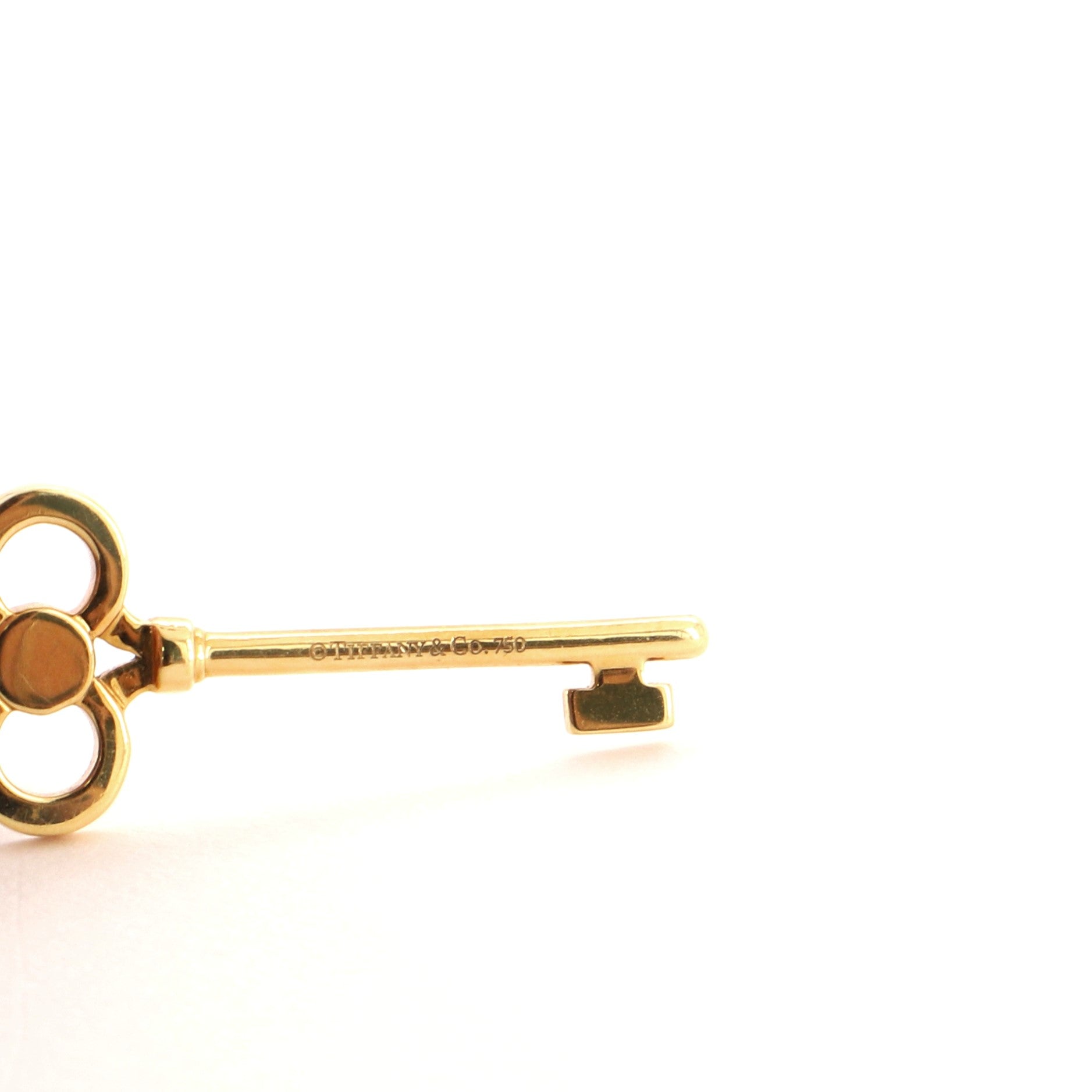 Crown Key Necklace 18K Yellow Gold and Diamonds