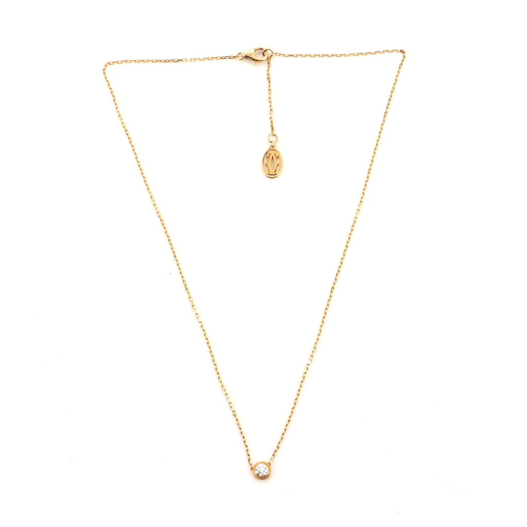 Diamants Legers Necklace 18K Yellow Gold with Diamond Large