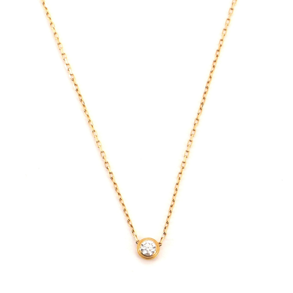 Diamants Legers Necklace 18K Yellow Gold with Diamond Large