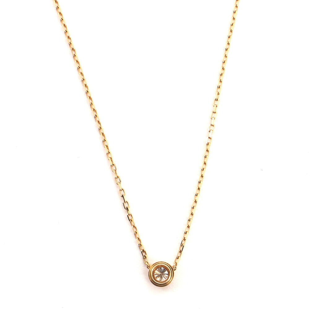 Diamants Legers Necklace 18K Yellow Gold with Diamond Large