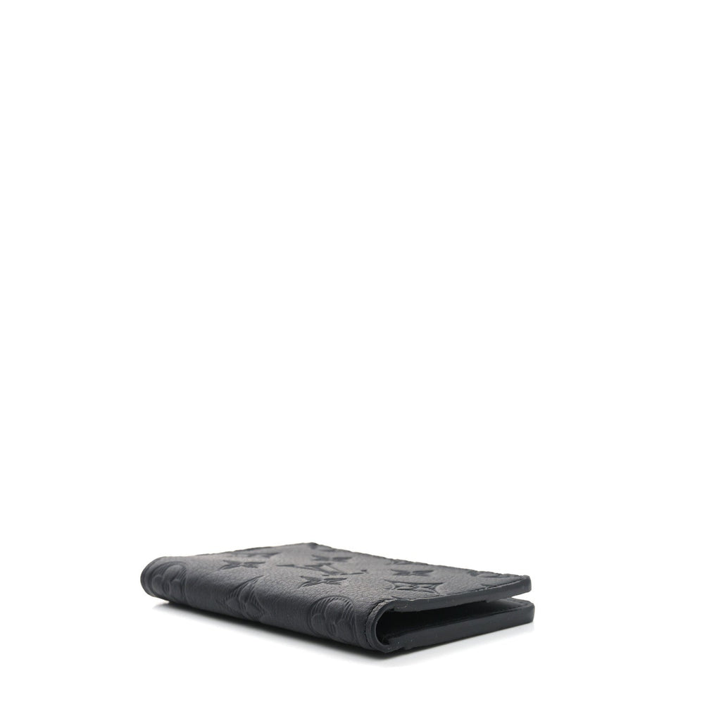 Calfskin Monogram Shadow Pocket Organizer Black