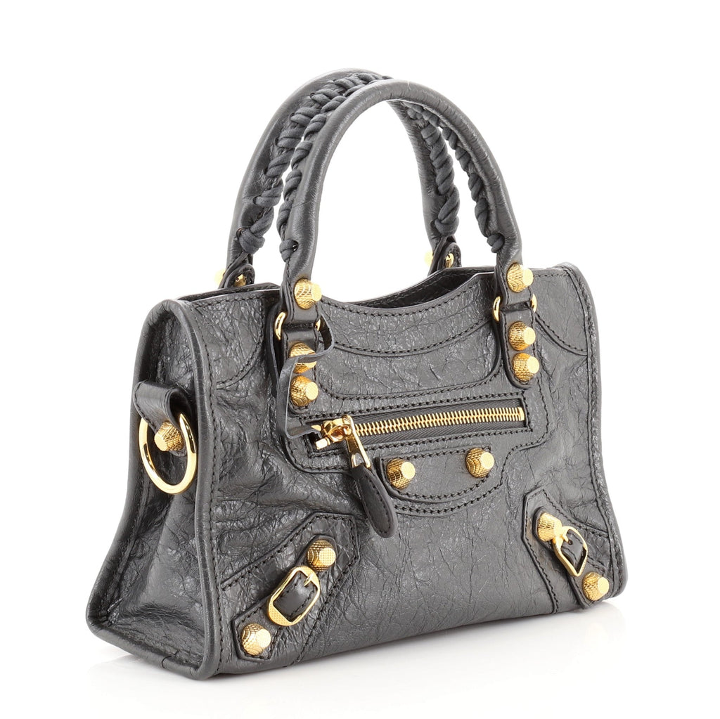 City Giant Studs Bag Leather Mini