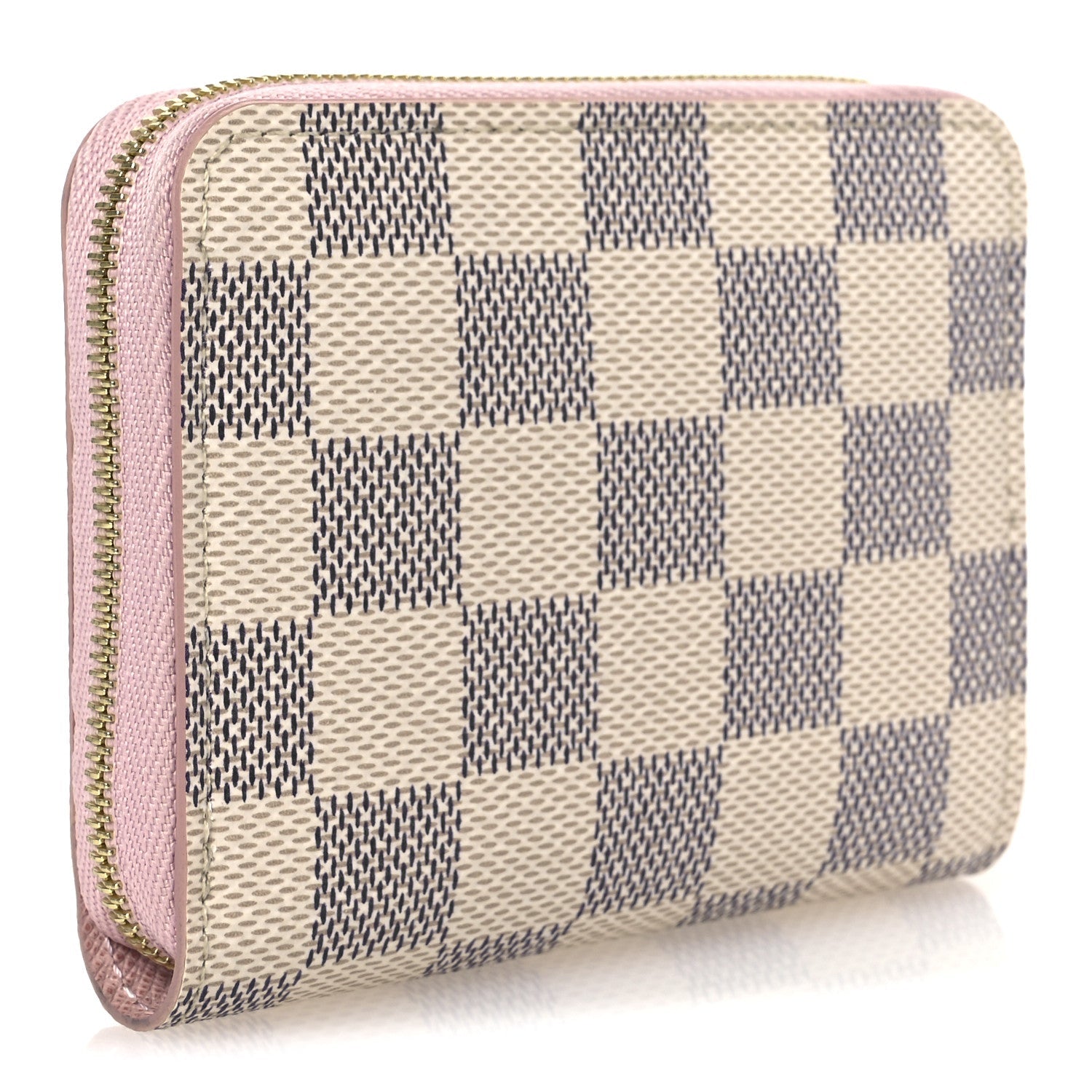 Damier Azur Zippy Coin Purse Rose Ballerine